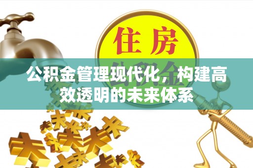 水富公积金管理现代化，构建高效透明的未来体系