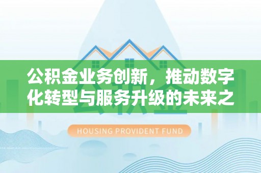 水富公积金业务创新，推动数字化转型与服务升级的未来之路