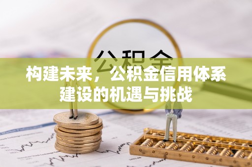 水富构建未来，公积金信用体系建设的机遇与挑战