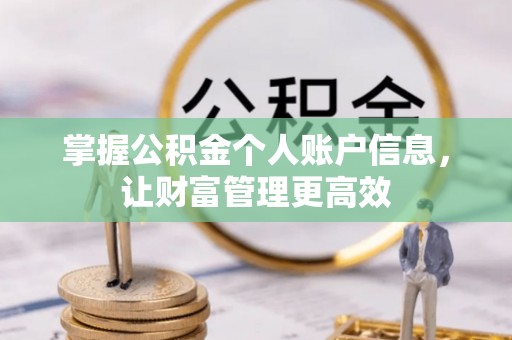 水富掌握公积金个人账户信息，让财富管理更高效