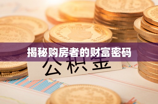 水富揭秘购房者的财富密码