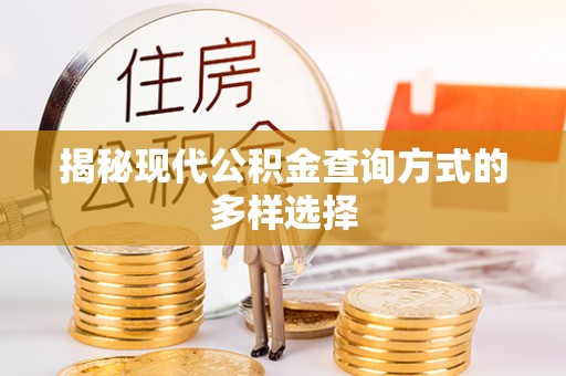 水富揭秘现代公积金查询方式的多样选择