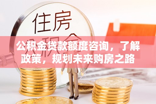 水富公积金贷款额度咨询，了解政策，规划未来购房之路