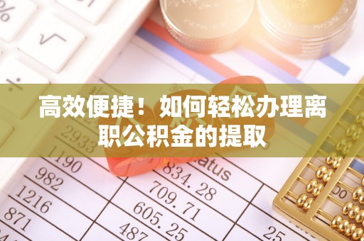 水富高效便捷！如何轻松办理离职公积金的提取