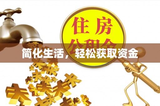 水富简化生活，轻松获取资金