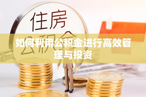 水富如何利用公积金进行高效管理与投资